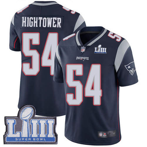 New England Patriots Football 54 Super Limited Navy Blue Men Dont a Hightower Home NFL Jersey